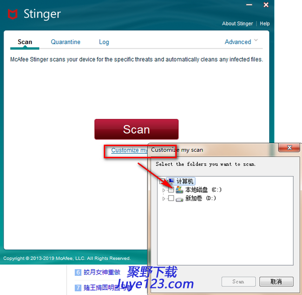 McAfee Stinger Raptor