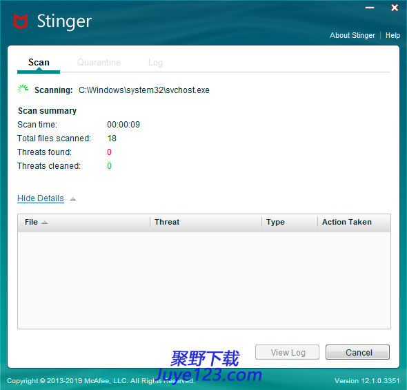 McAfee Stinger Raptor(迈克菲杀毒软件)下载 v12.2.0.268官方免费版